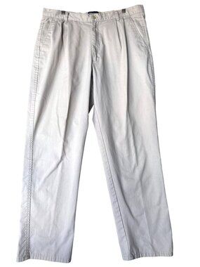 Blue Generation Mens Vintage Pleated Pants 38W Cotton Blend Beige Casual